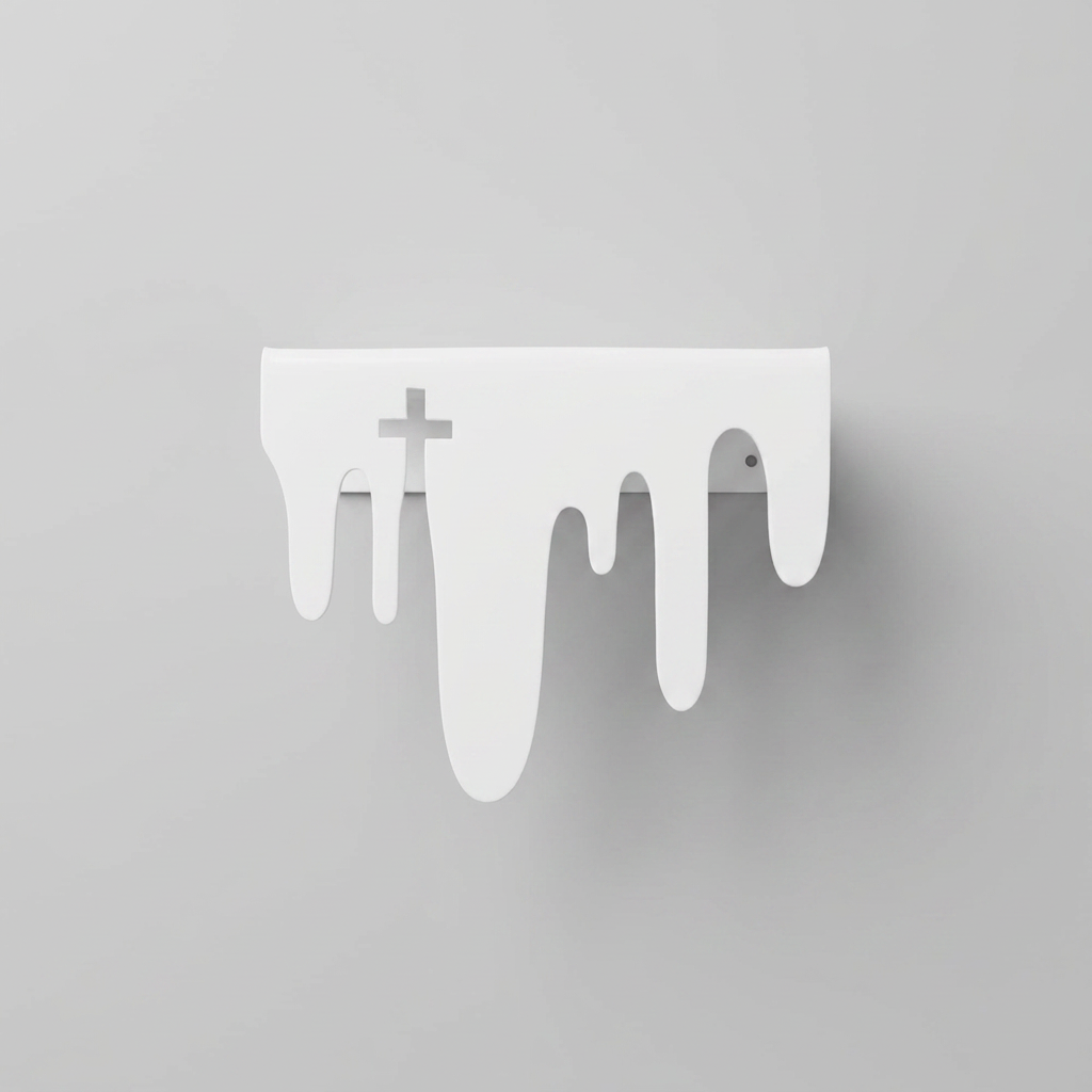 Drip Shelf — Bone White