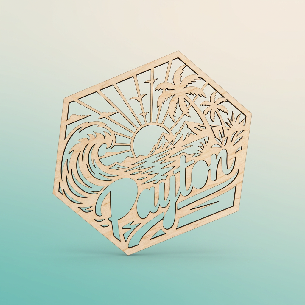 Beach Sunset Kid Cut